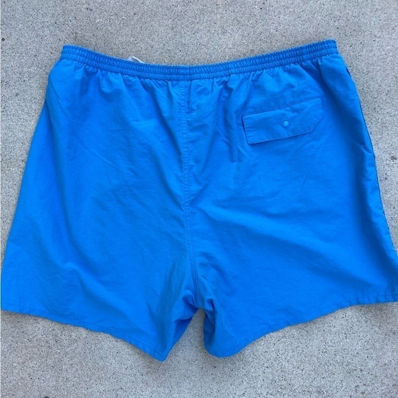 Men's Patagonia Swim Shorts Blue Solid Liner REMOVED XL Nylon Pocket Hybrid Gym - Picture 11 of 11